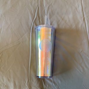 Iridescent Starbucks Tumbler!! Gently used, feel free to make an offer:)!! 24oz